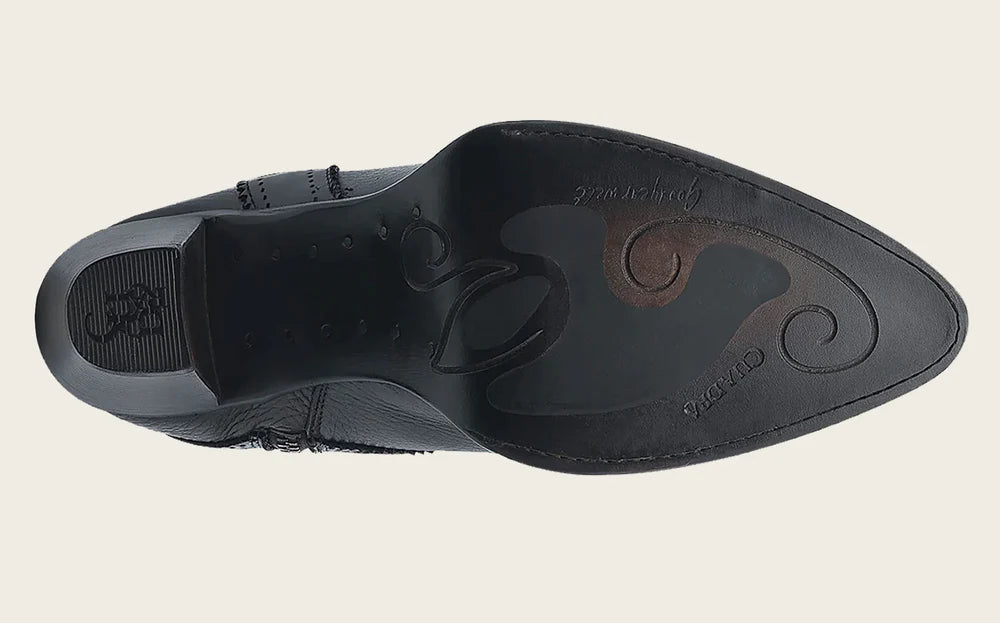 Bota alta elegante de bovino café