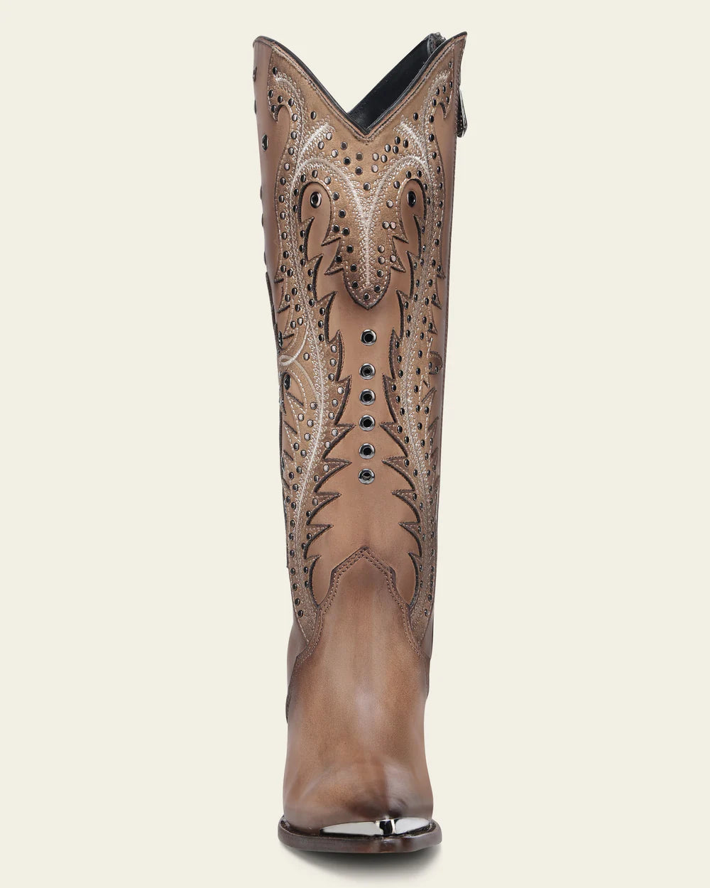 Botas Western Altas Pintadas a Mano Cuero Azul