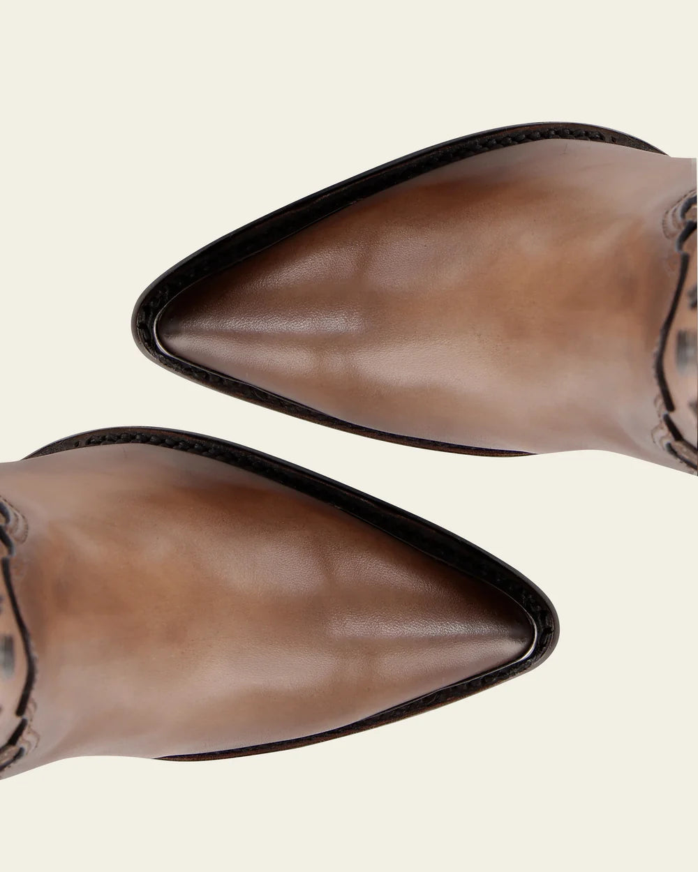 Botas Western Altas Pintadas a Mano Cuero Azul