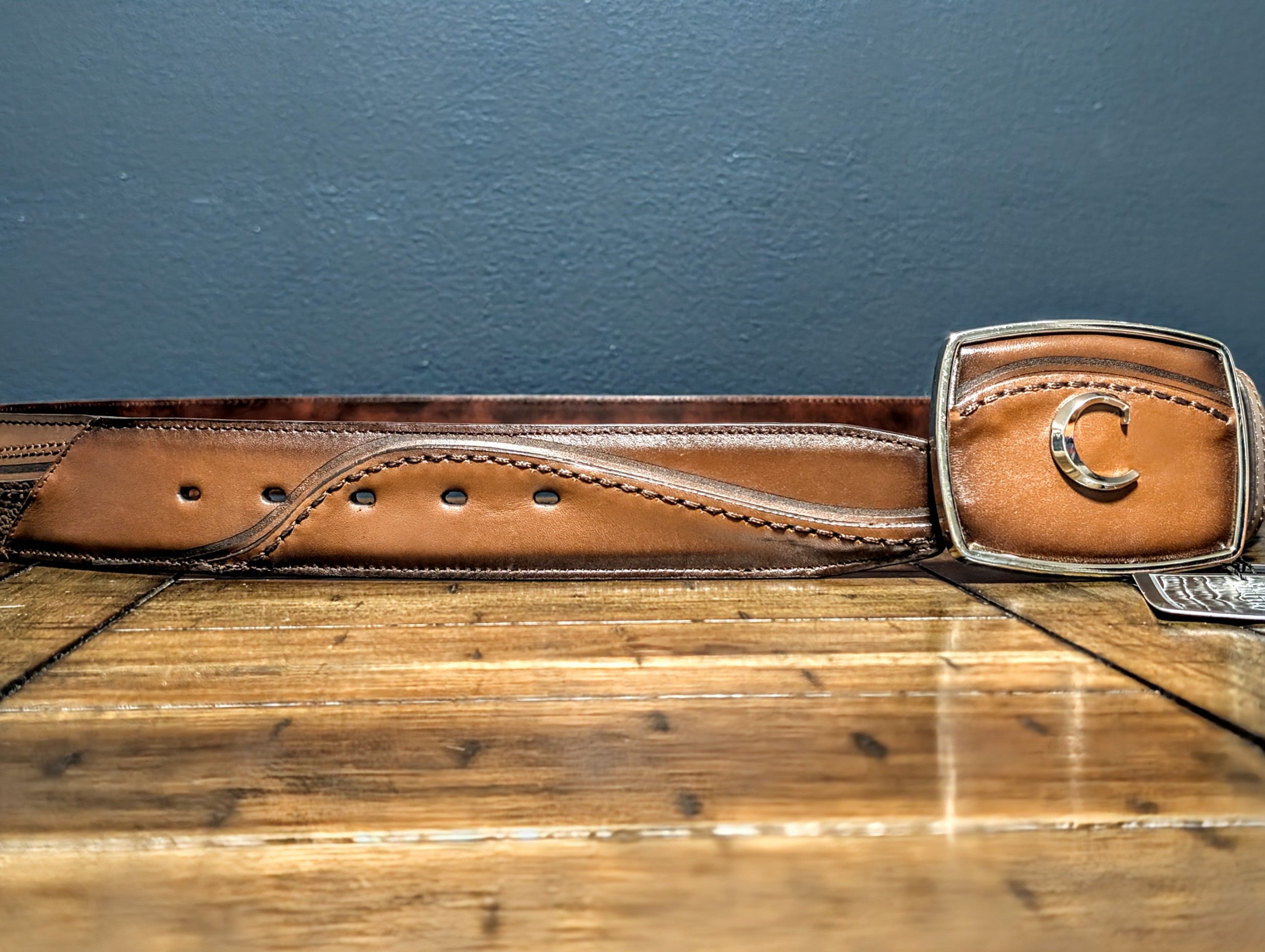 Cinturón Vaquero en Piel de Bovino