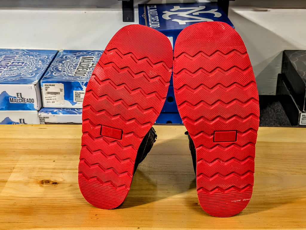 El Malcreado Tenis Macho Avestruz Suela Roja