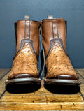 Botines Cuadra para Hombre en piel de Avestruz