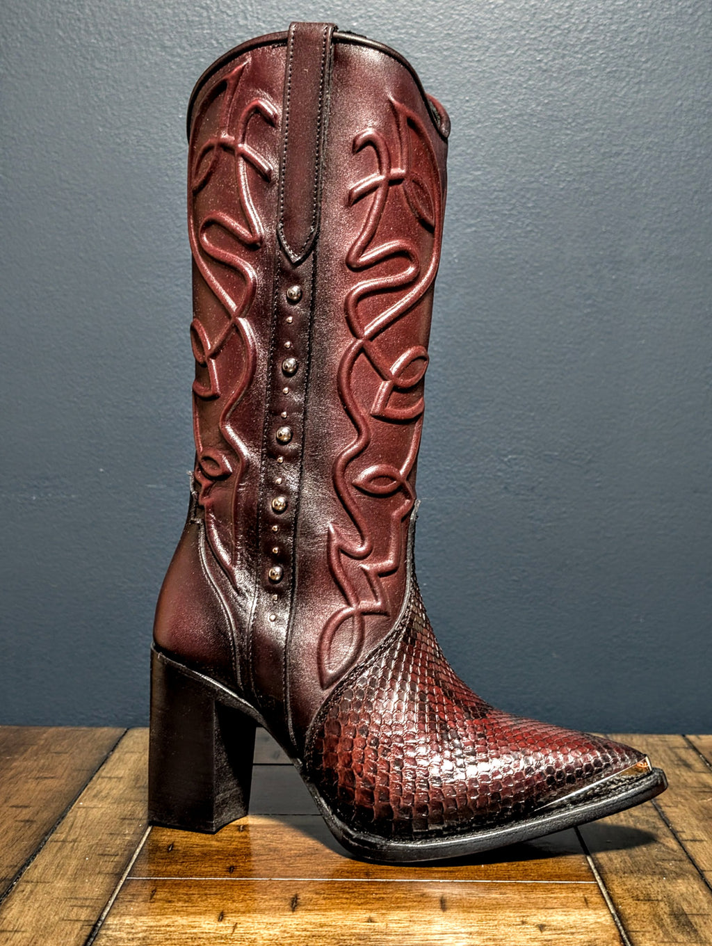 Botas en Piel de Pitón para Dama