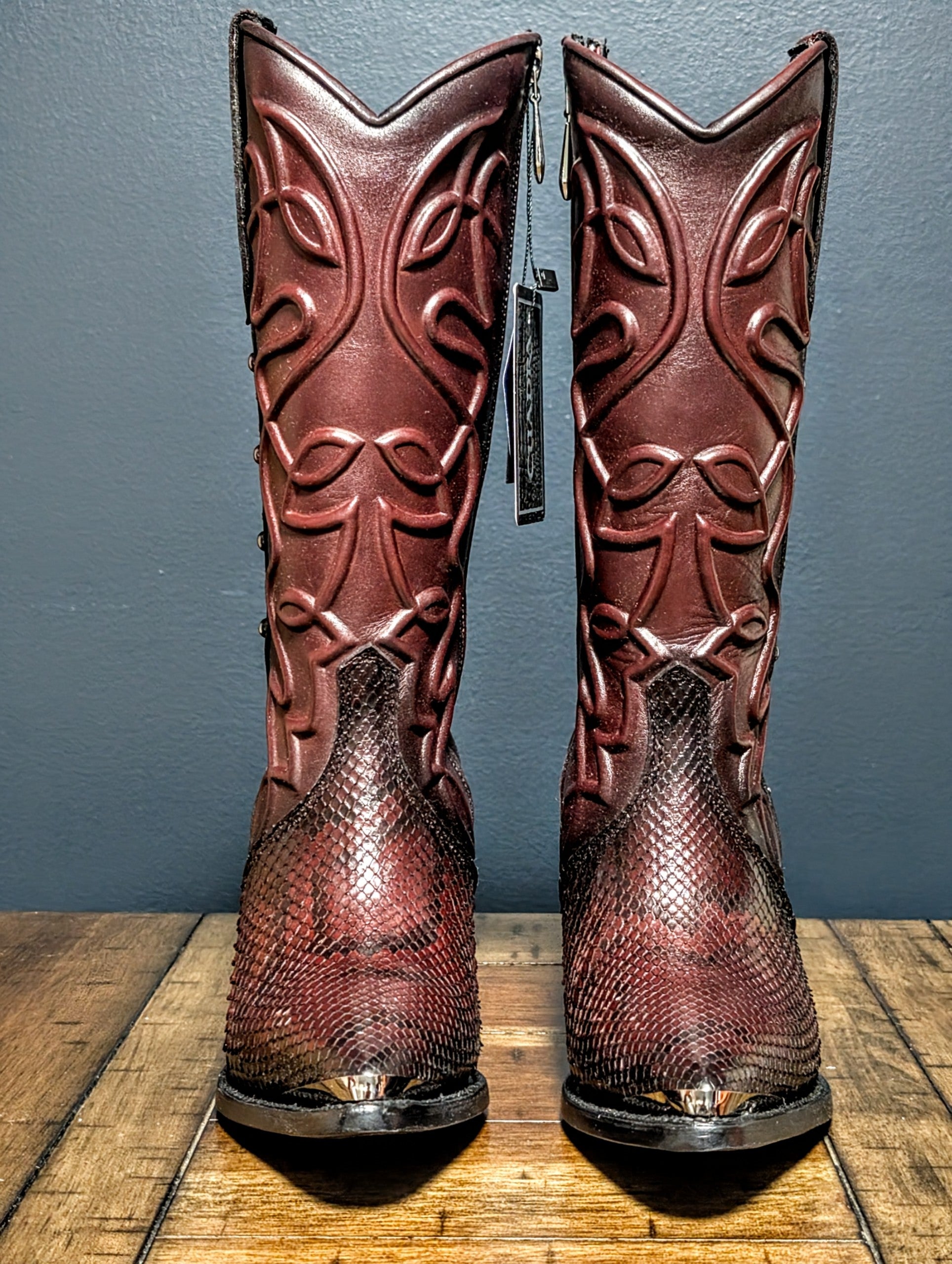 Botas en Piel de Pitón para Dama