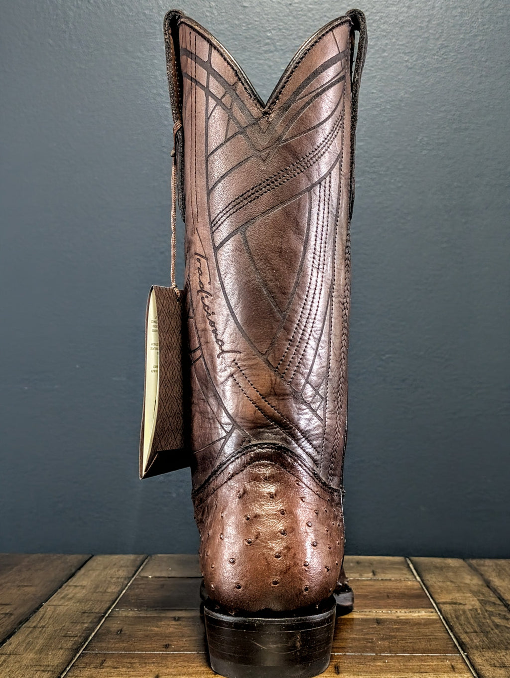 Botas en Piel de Avestruz Punta Chihuahua