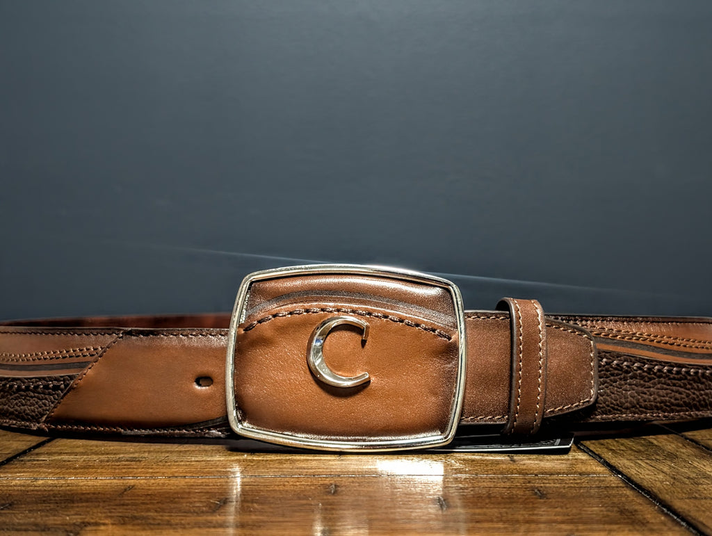 Cinturón Vaquero en Piel de Bovino