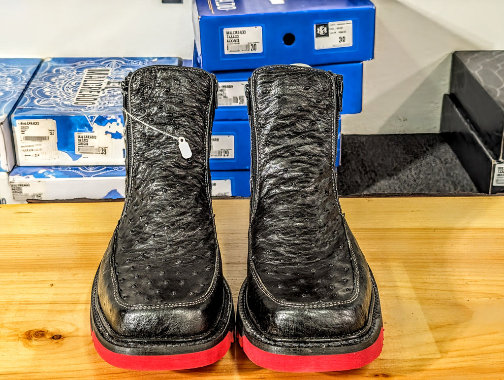 El Malcreado Tenis Macho Avestruz Suela Roja