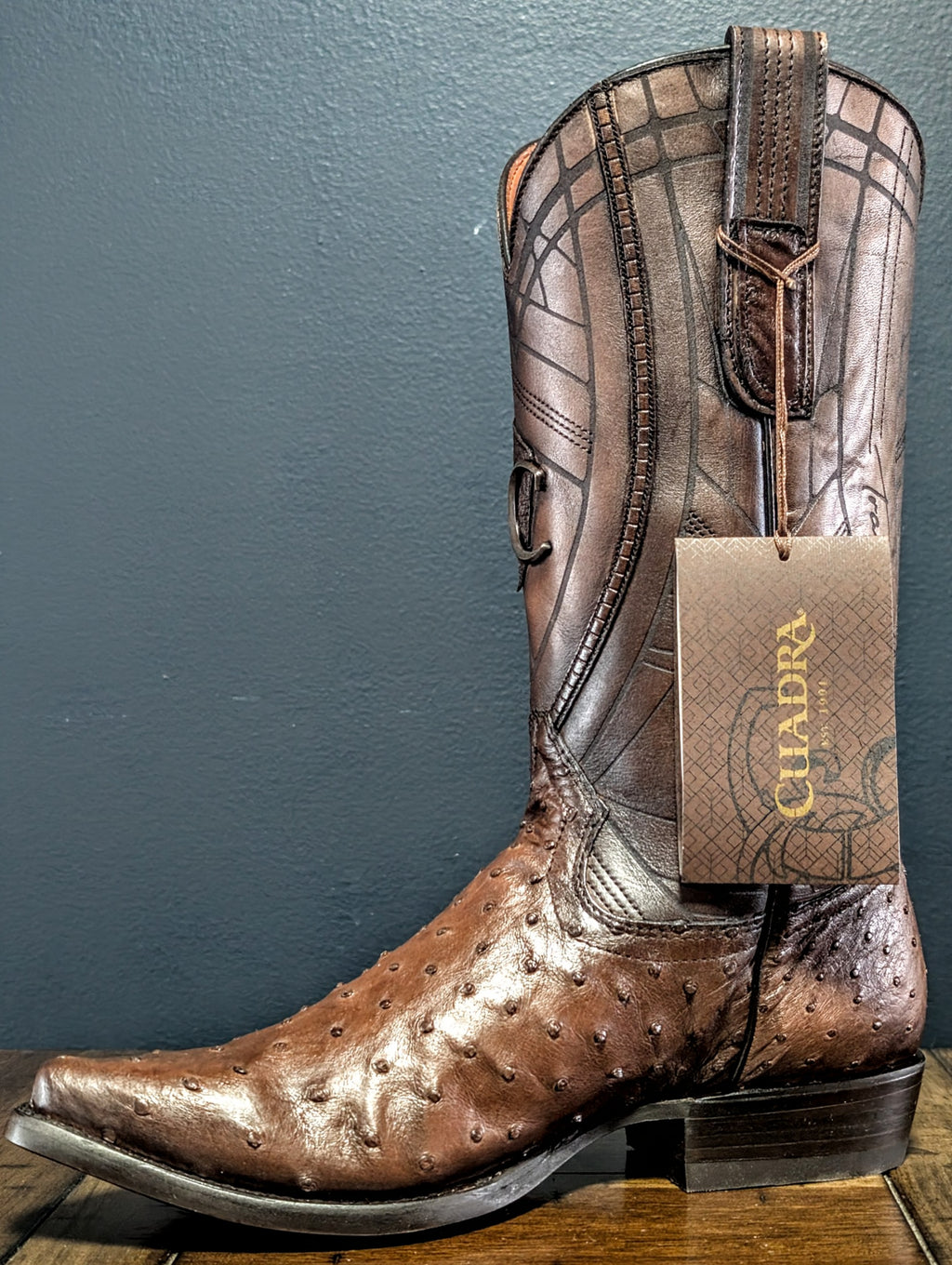 Botas en Piel de Avestruz Punta Chihuahua