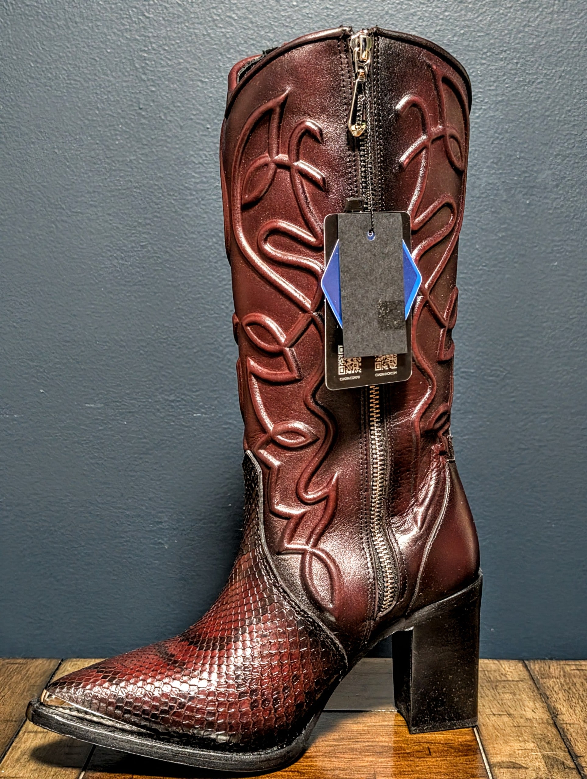 Botas en Piel de Pitón para Dama