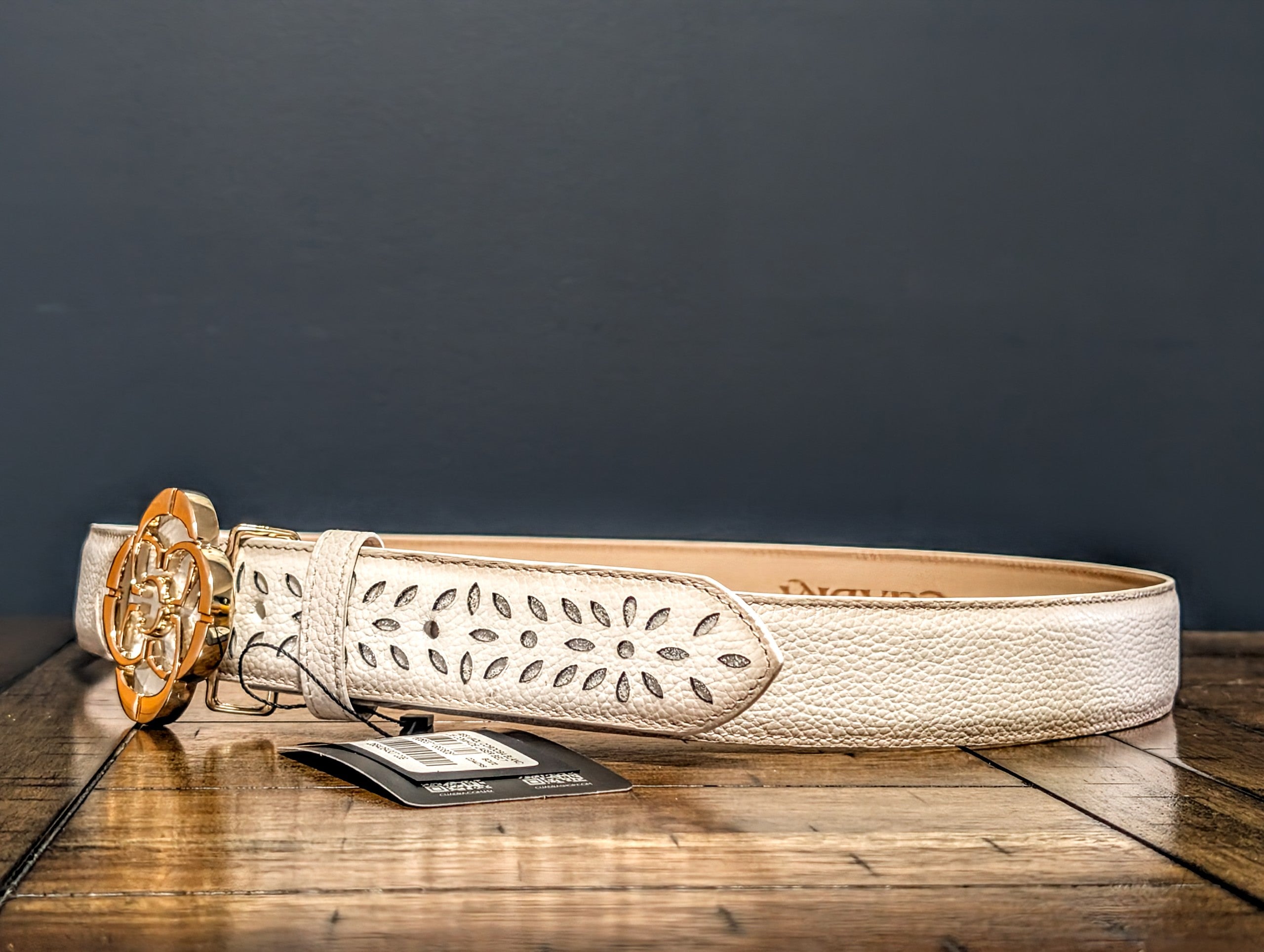 Cinturón para Dama Blanco Cuadra