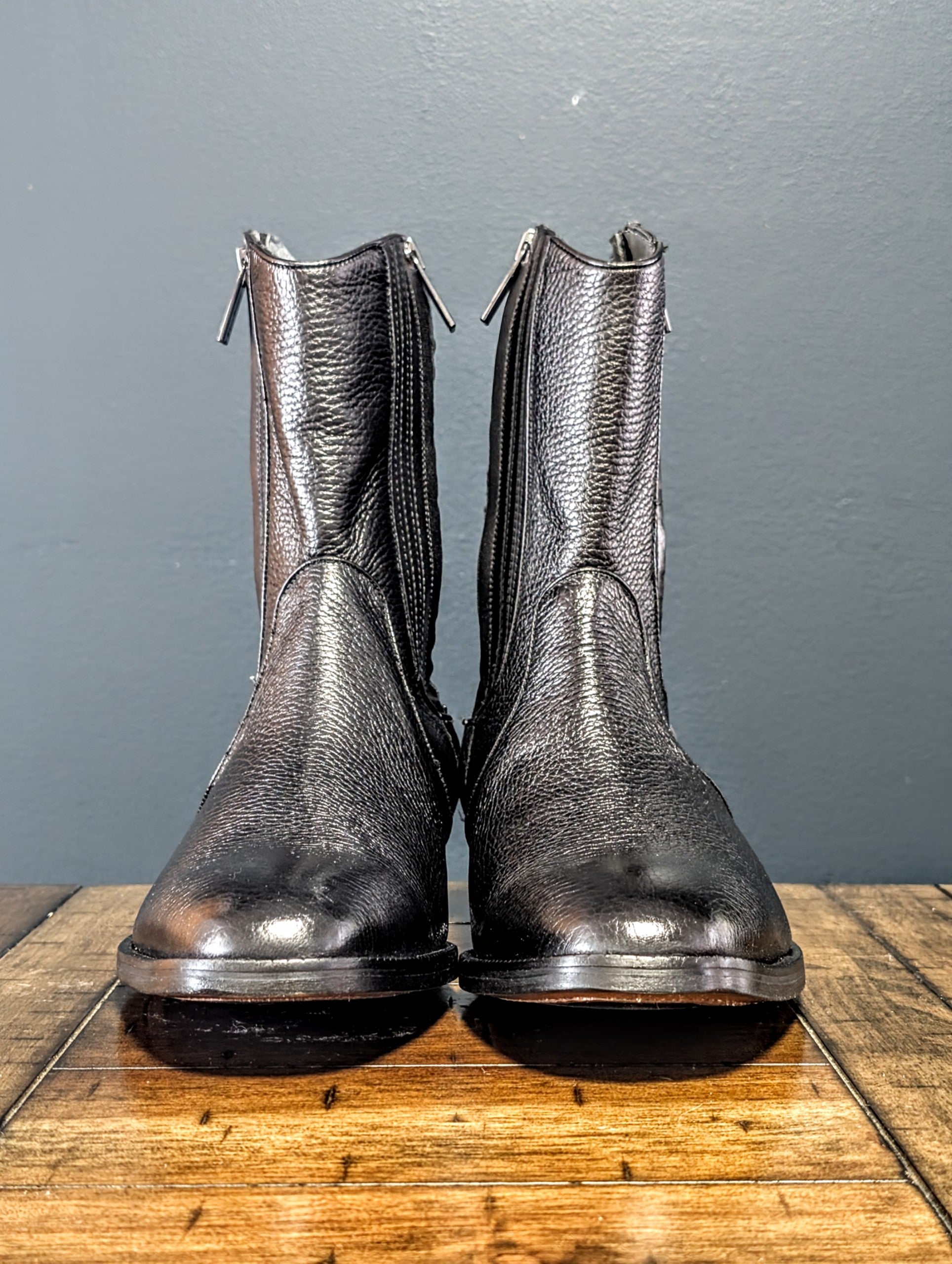 Botines Cuadra De Venado Color Negro