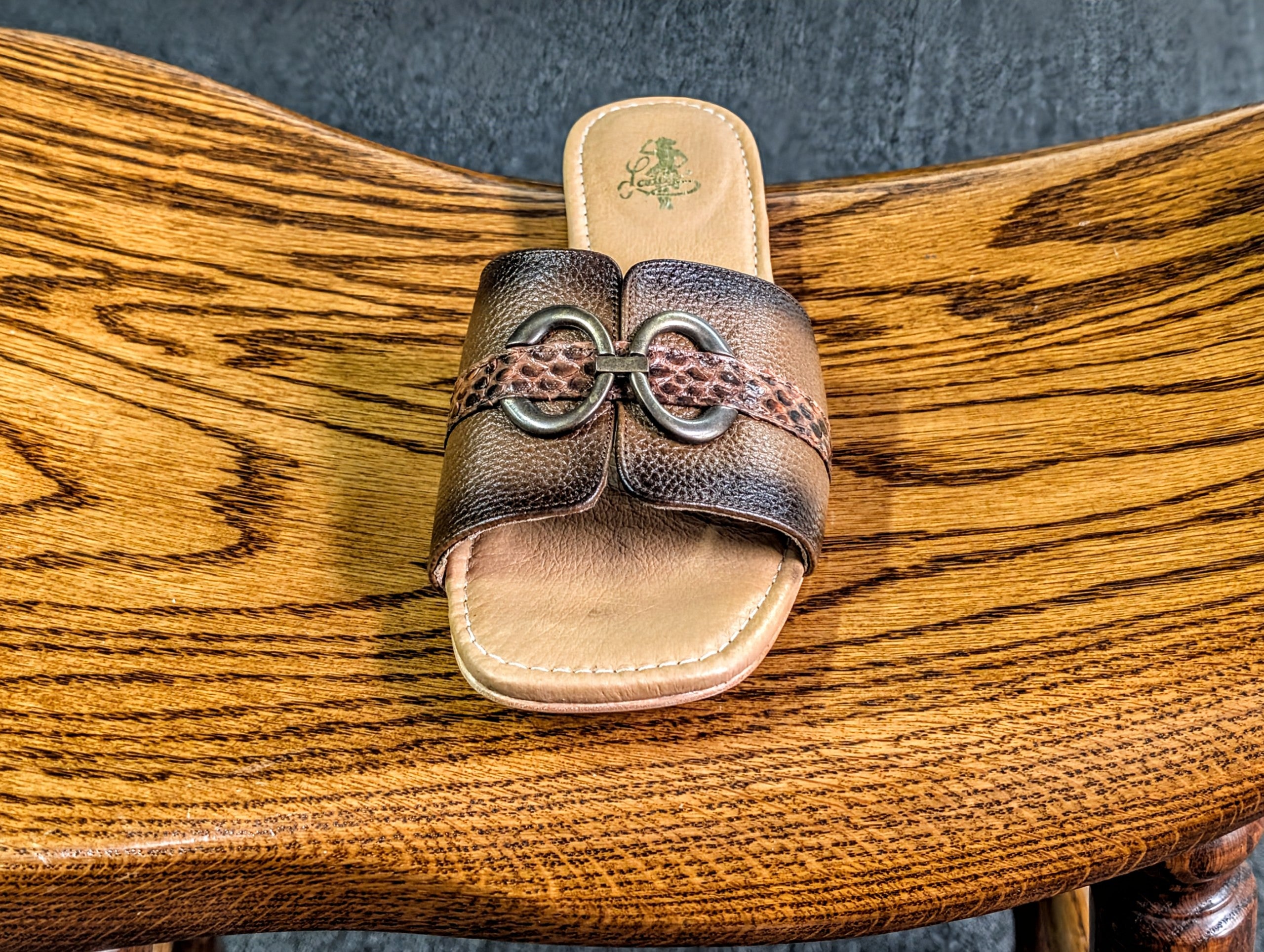 Sandalias para dama modelo Mallorca en Pitón Miel