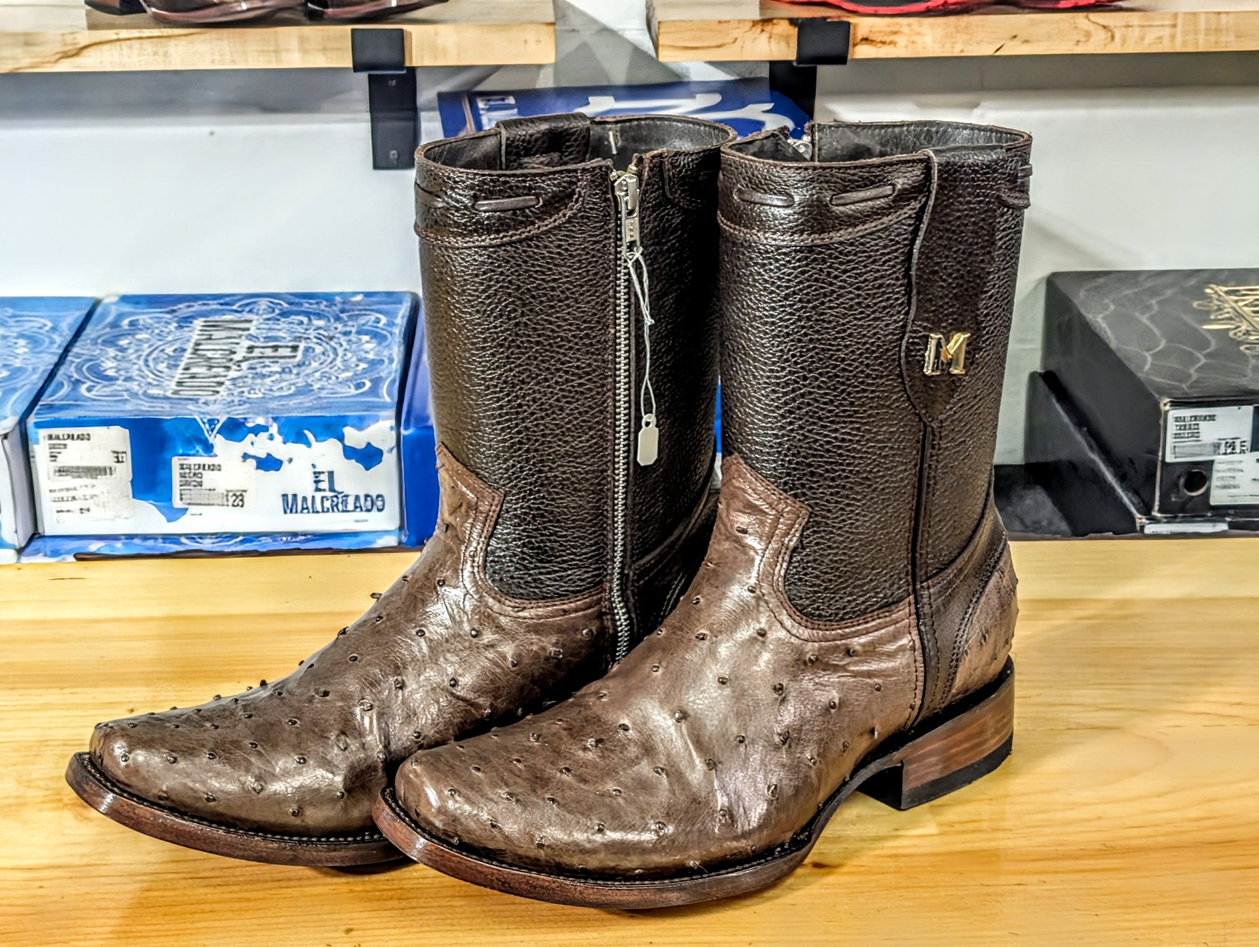 El Malcreado Dylan Avestruz Color Tabaco