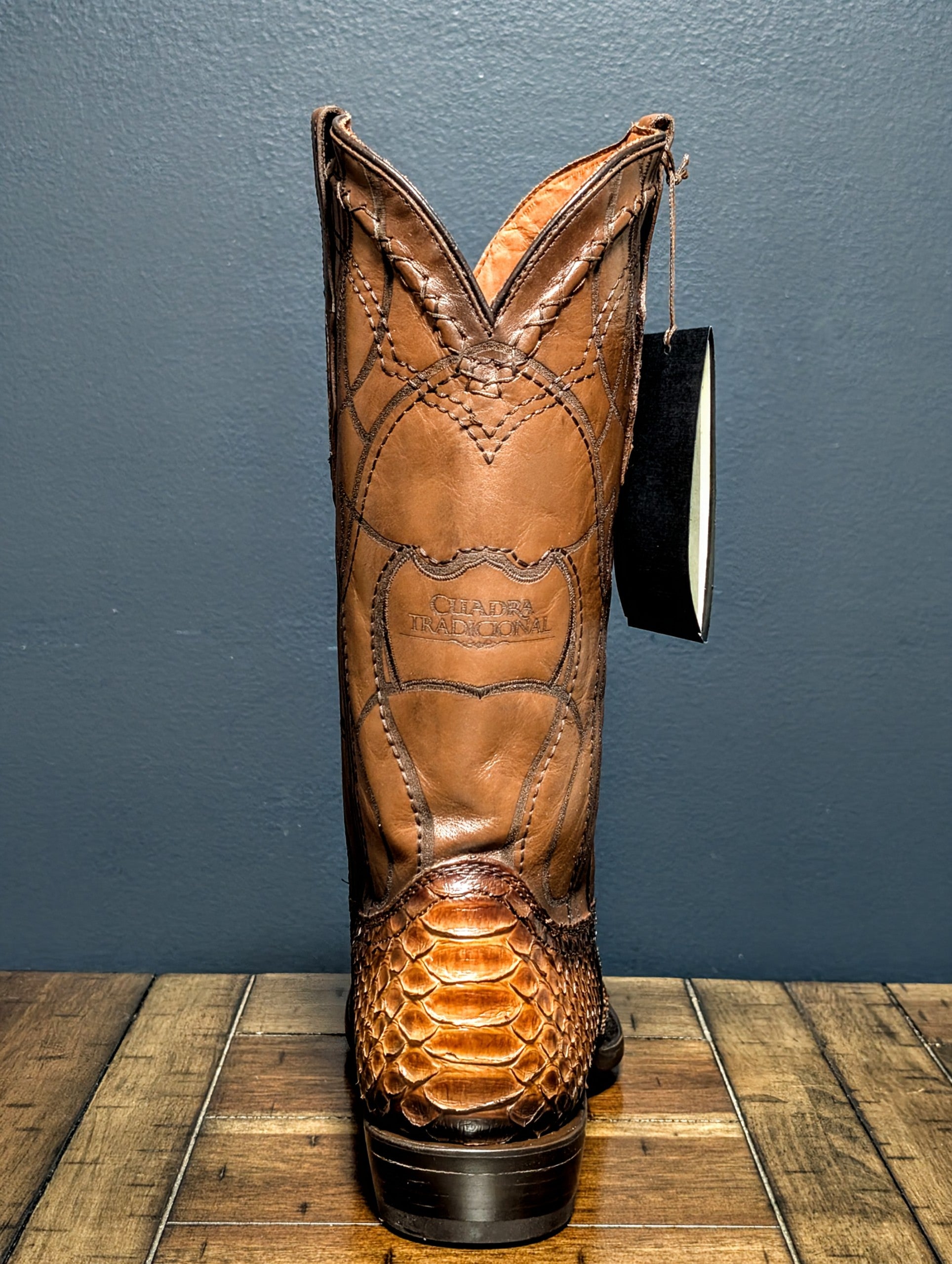 Botas en piel de Pitón Color Miel