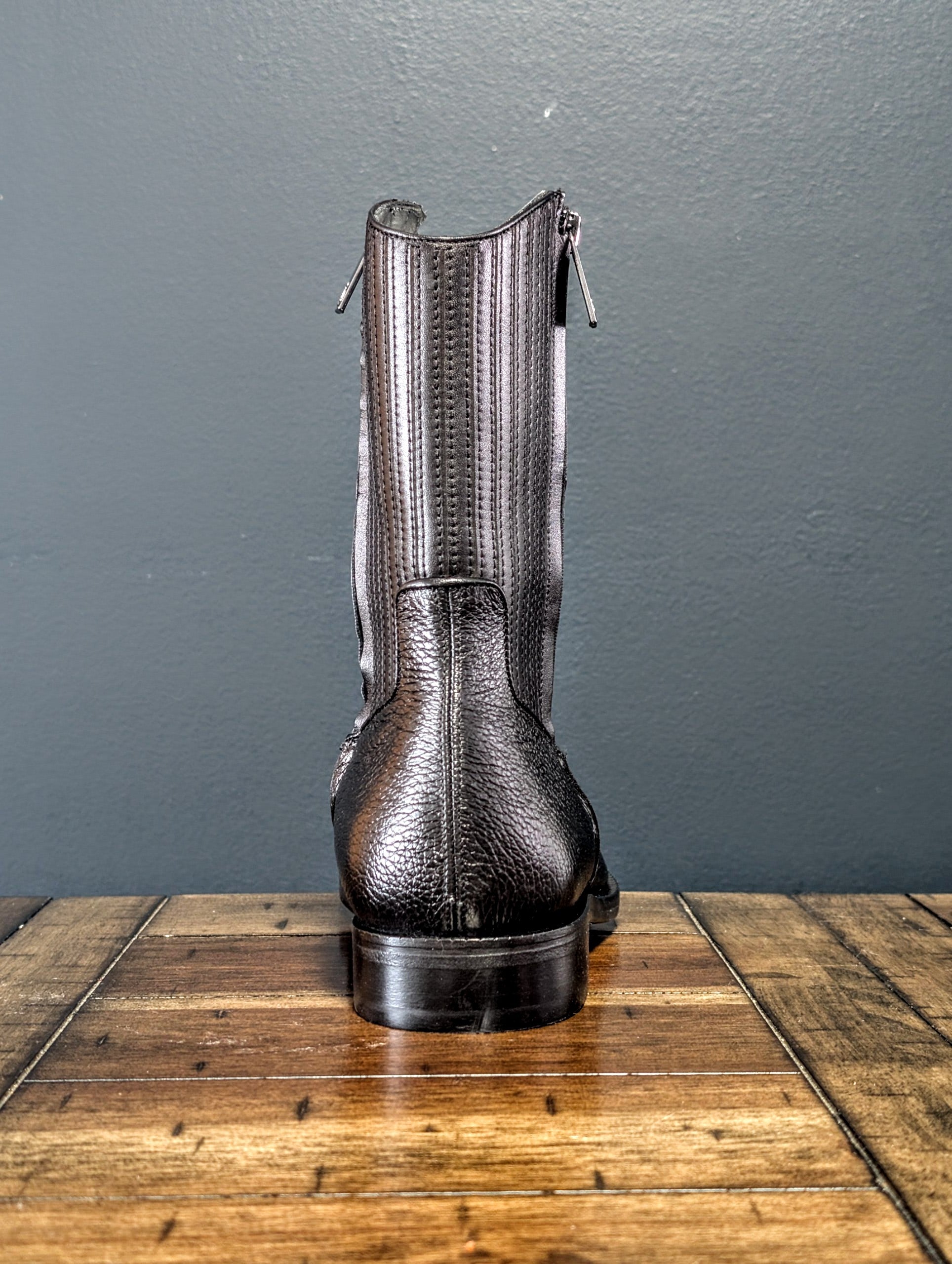 Botines Cuadra De Venado Color Negro