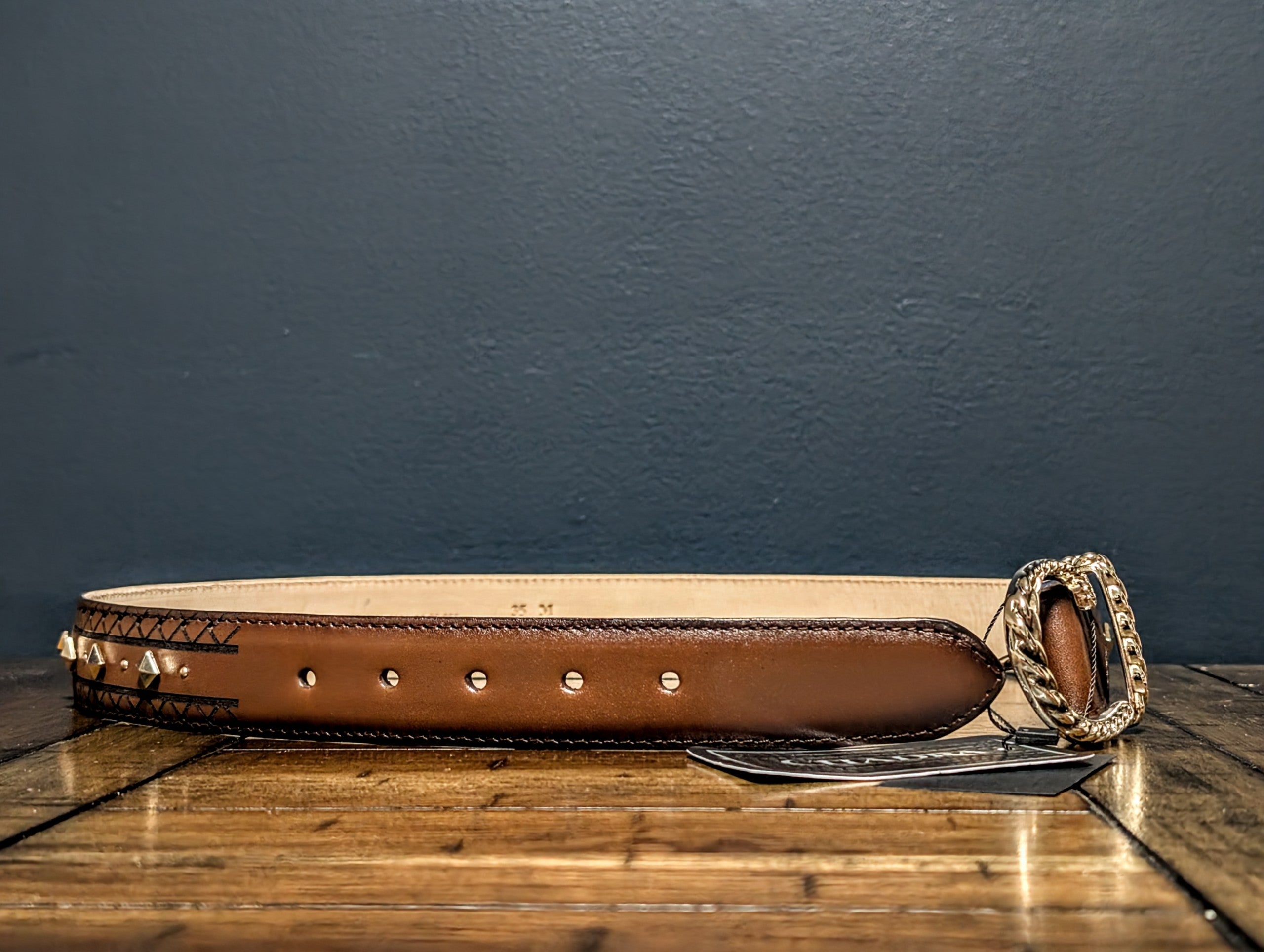 Cinturón de Dama Cuadra en piel Bovina